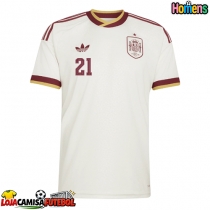 Camisa de Futebol Espanha Mikel Oyarzabal #21 Equipamento Secundário Mundo 2026 Manga Curta